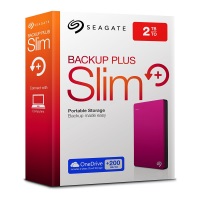 SEAGATE BACKUP SLIM USB 3.0 KIRMIZI STDR2000203 Taşınabilir Harddisk - 1